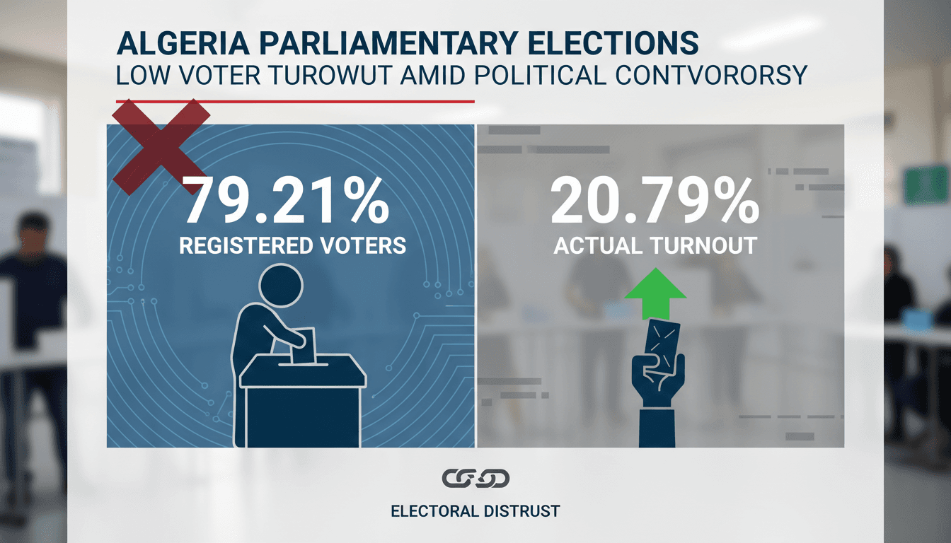 Algeria parliamentary elections see low voter turnout amid political controversy