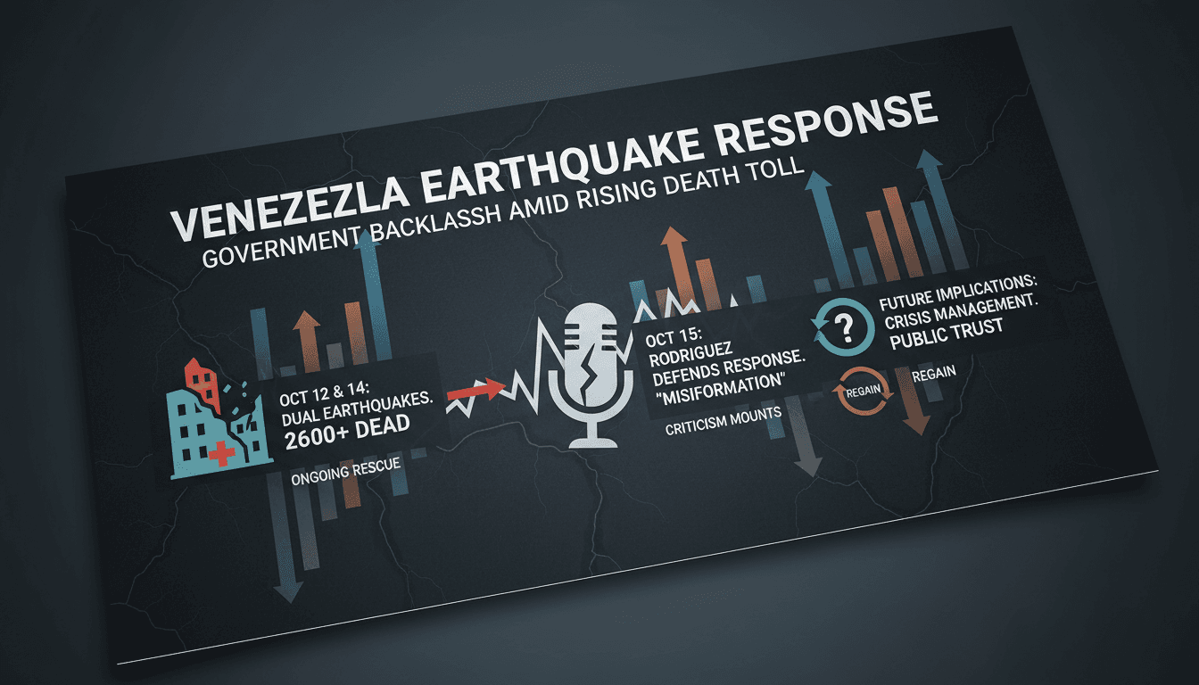 Venezuela's government faces backlash over earthquake response amid rising death toll