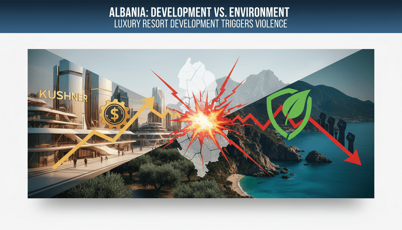 Violent Protests Erupt in Albania Over Luxury Resort Development Linked to Jared Kushner