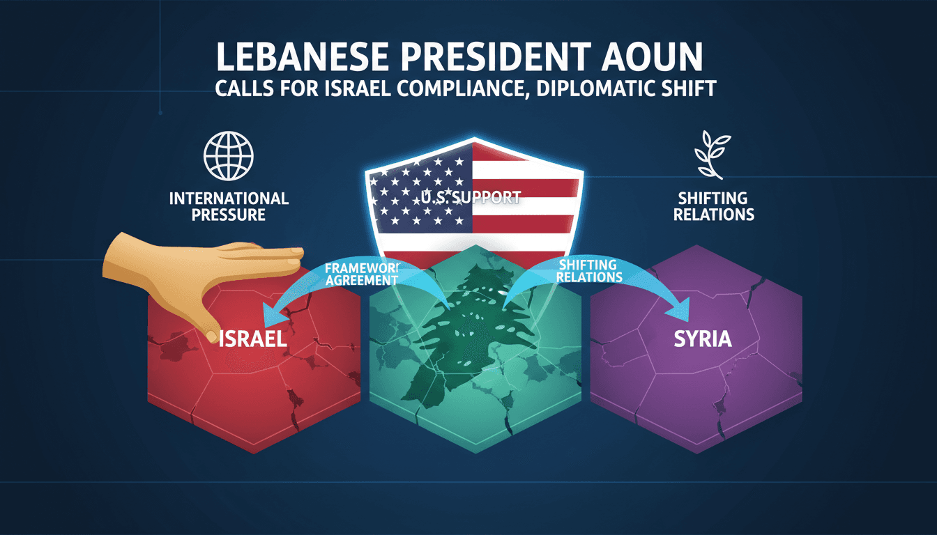 Lebanese President Aoun Calls for International Pressure on Israel for Framework Agreement Compliance