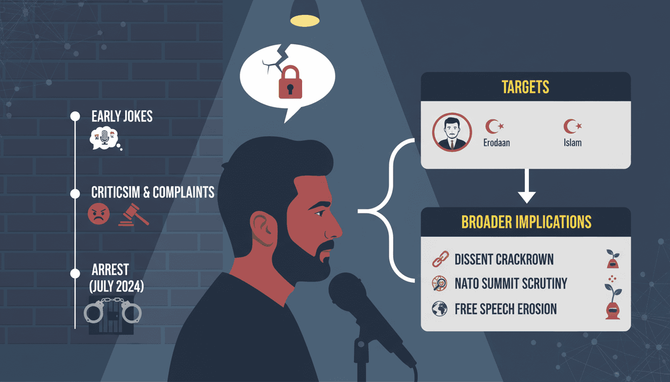 Turkish comedian Deniz Göktaş arrested for inciting hatred against Erdoğan and Islam