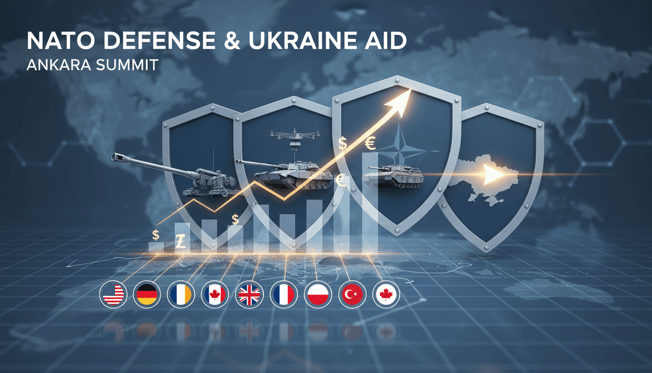 NATO leaders discussing military support for Ukraine in Ankara