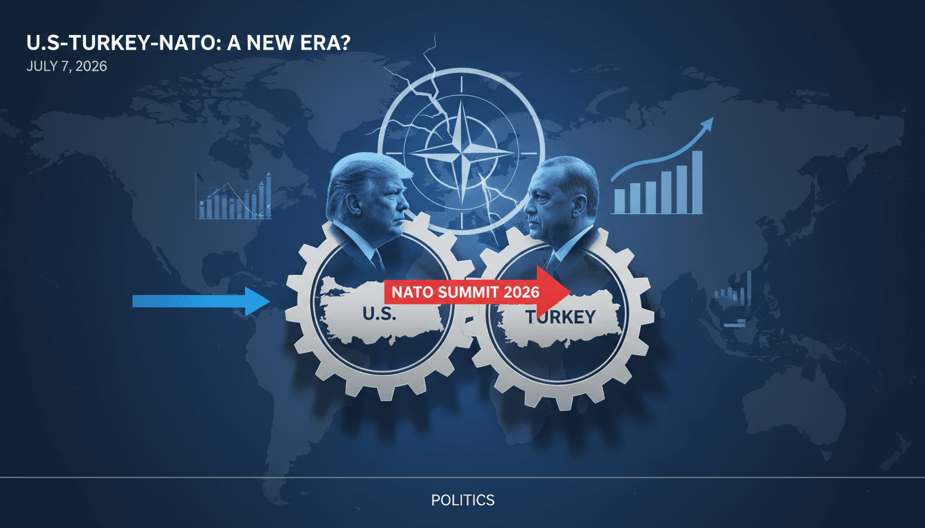 President Trump and President Erdogan at a NATO summit