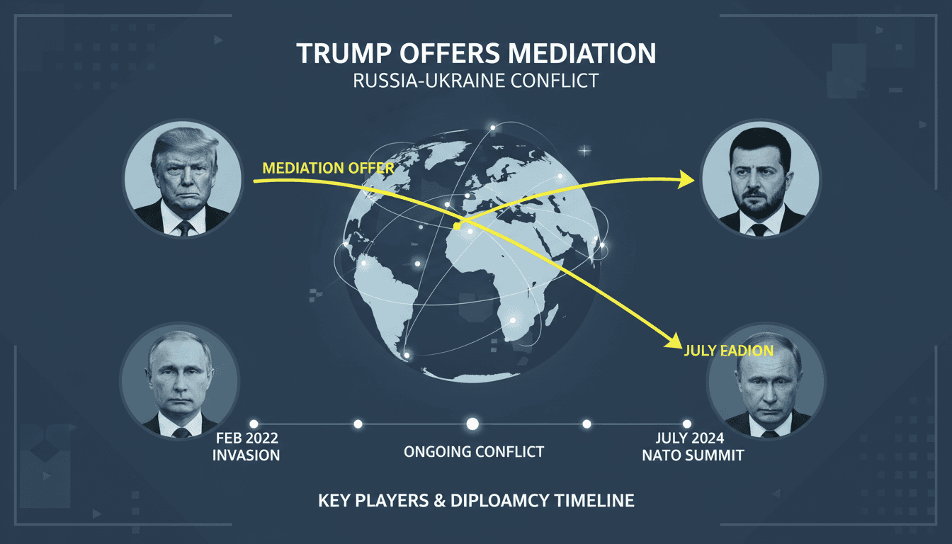 Donald Trump and Vladimir Putin during a phone call discussing the Russia-Ukraine conflict.