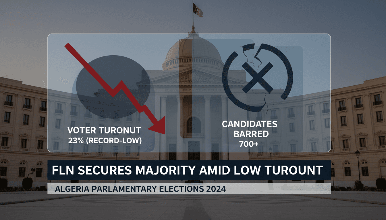 Voter turnout trends and candidate eligibility issues in Algeria's elections