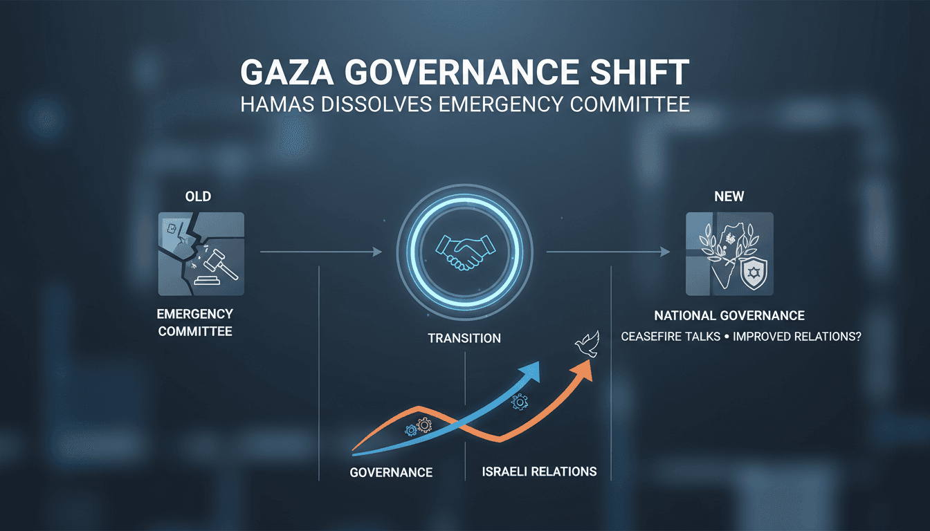Hamas announces the dissolution of its emergency committee in Gaza.