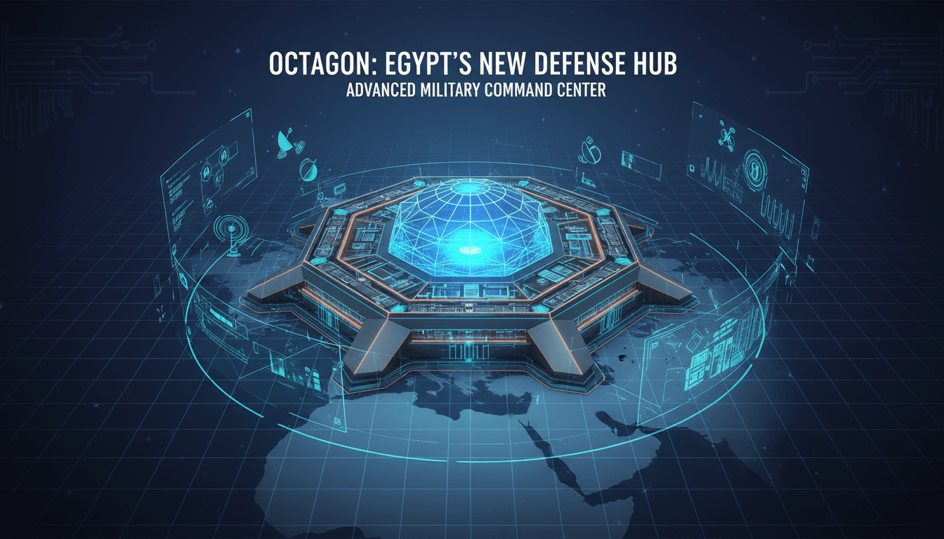 Inauguration of Egypt's Octagon military command center