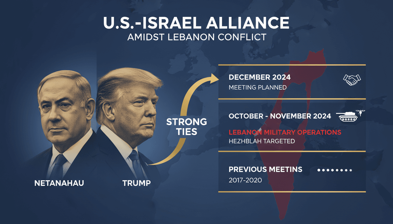 Netanyahu and Trump reaffirming strong ties during military operations in Lebanon.