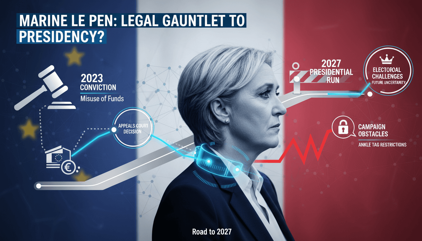 Marine Le Pen addressing supporters during her campaign.