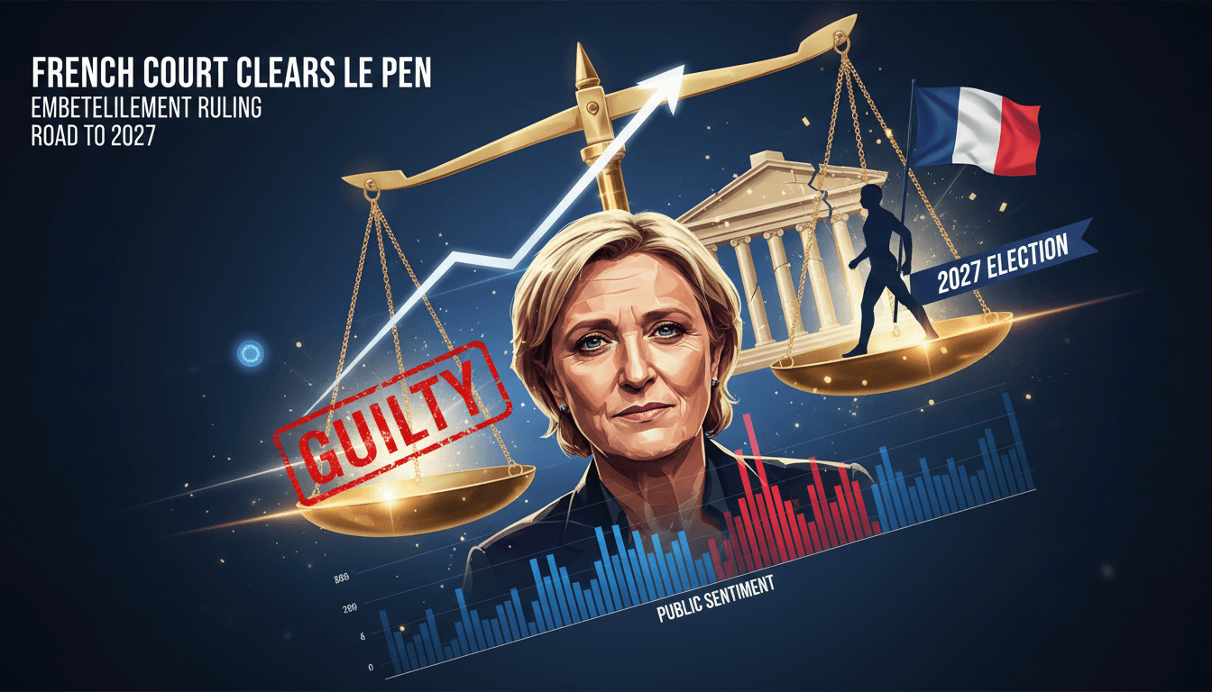 Marine Le Pen campaigning for the presidency in France
