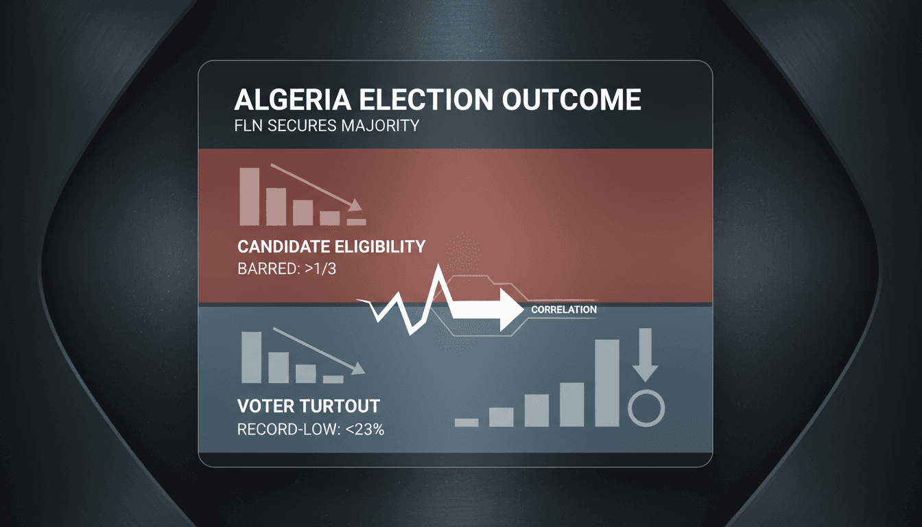 Voter turnout analysis in Algeria's recent parliamentary elections