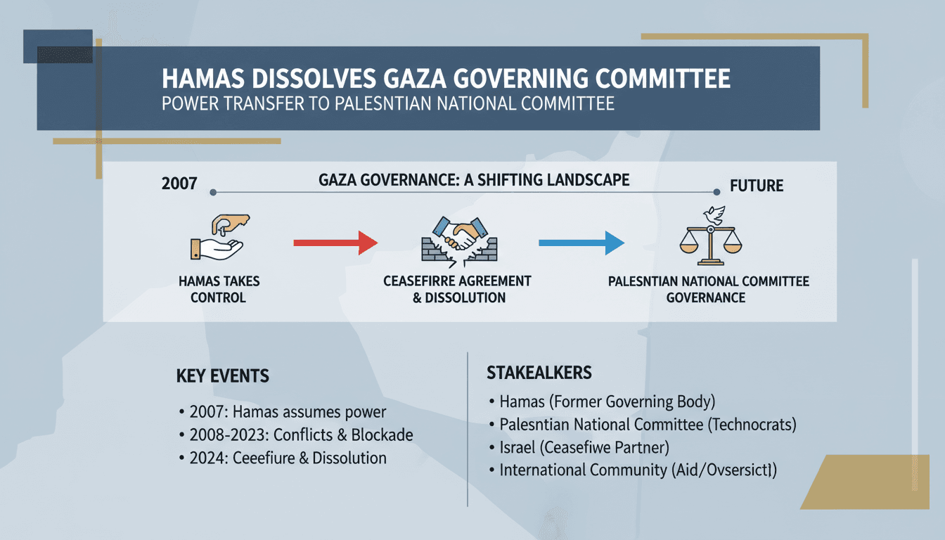 Hamas dissolves governing committee in Gaza for new governance structure