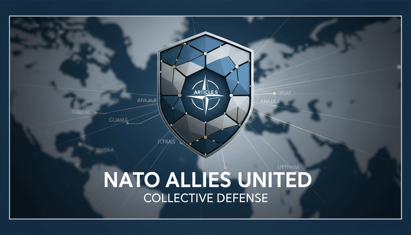 NATO leaders reaffirming collective defense commitment at the Ankara summit.