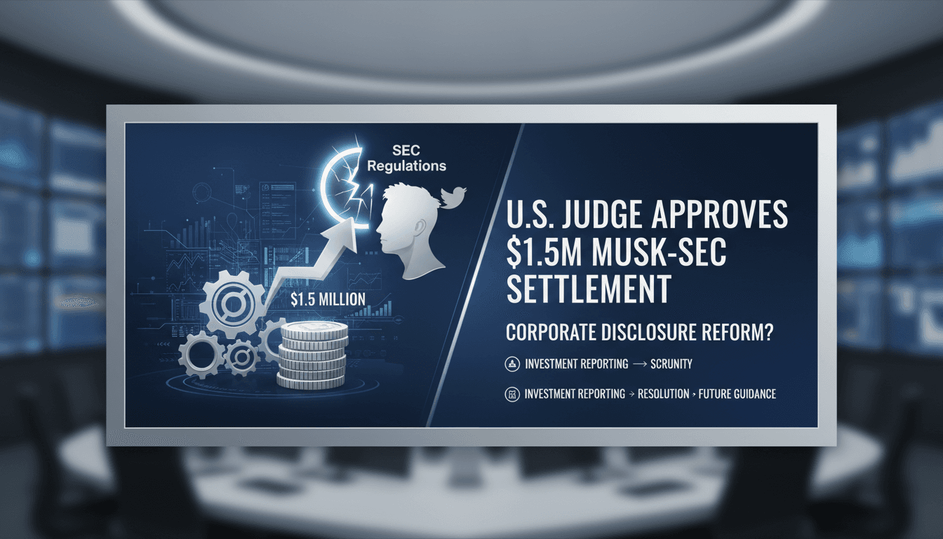 Elon Musk and SEC settlement news article hero image