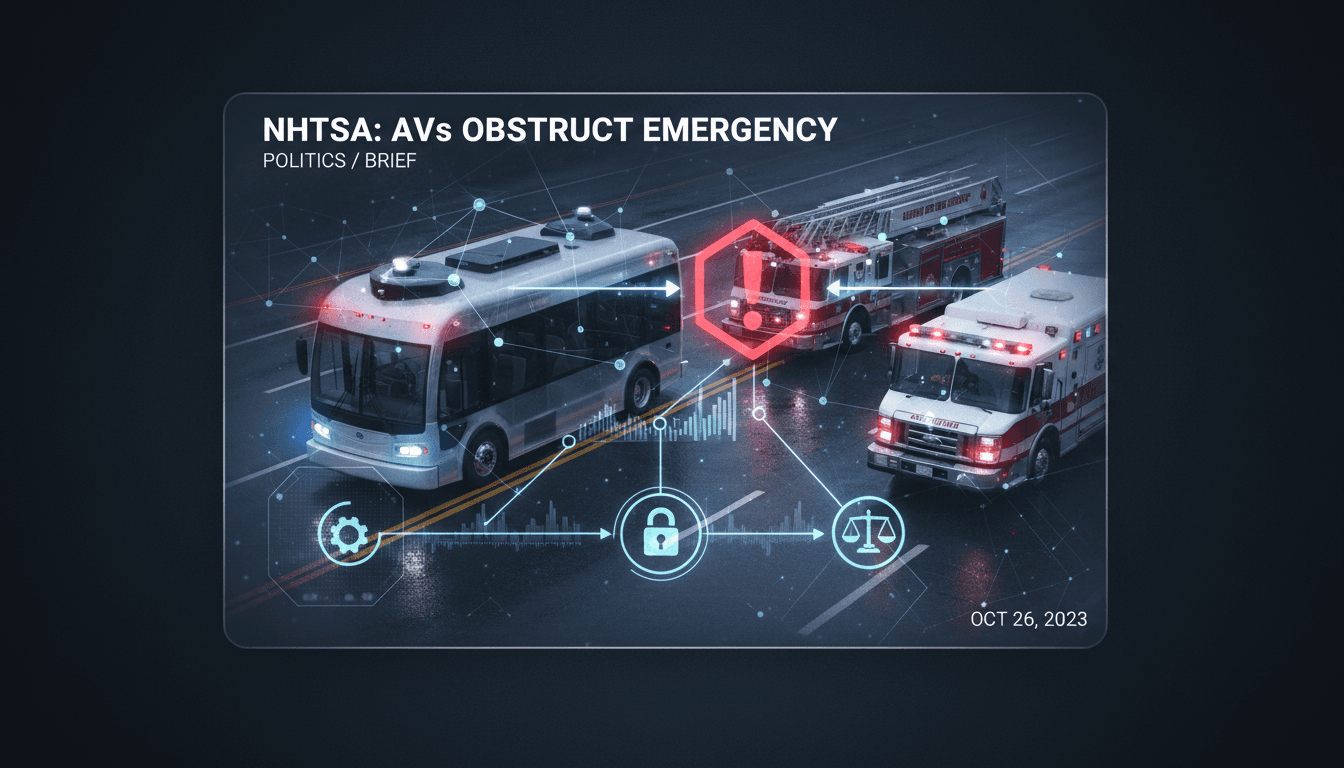 Emergency responders facing obstruction from autonomous vehicles