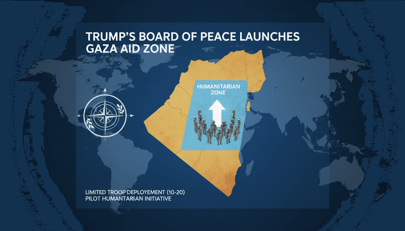 Humanitarian zone in Gaza with peacekeeping troops deployment
