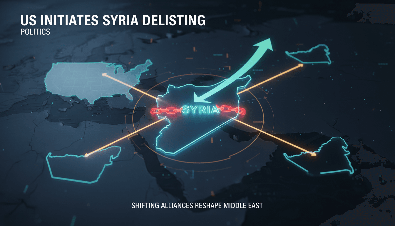 U.S. and Syria flags symbolizing diplomatic relations