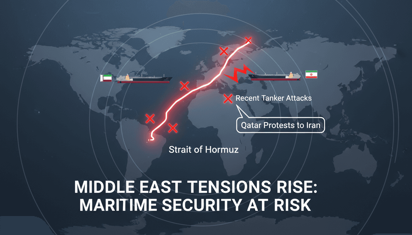 Qatari tanker 'Al-Rukayat' in the Strait of Hormuz