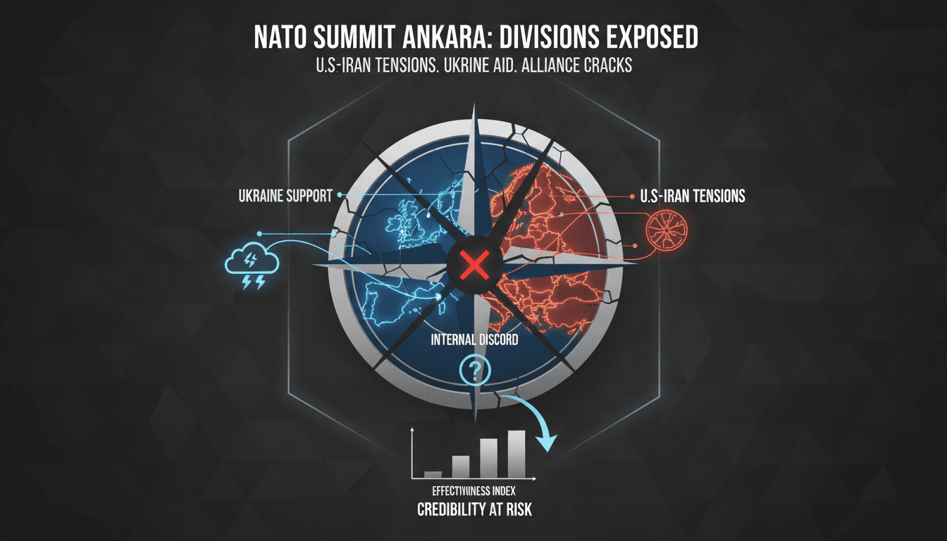 NATO summit in Ankara addressing U.S.-Iran tensions and internal discord.