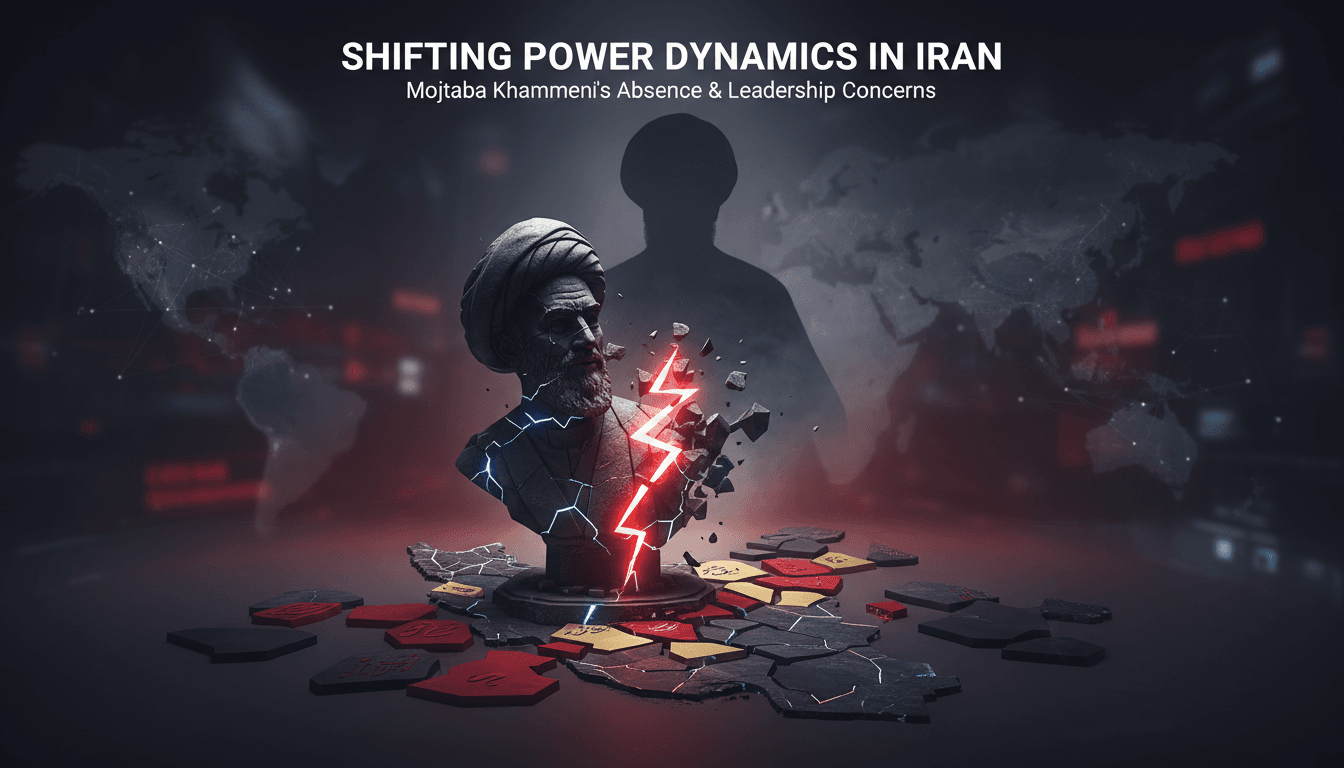 Mojtaba Khamenei's absence raises concerns over Iran's leadership stability.