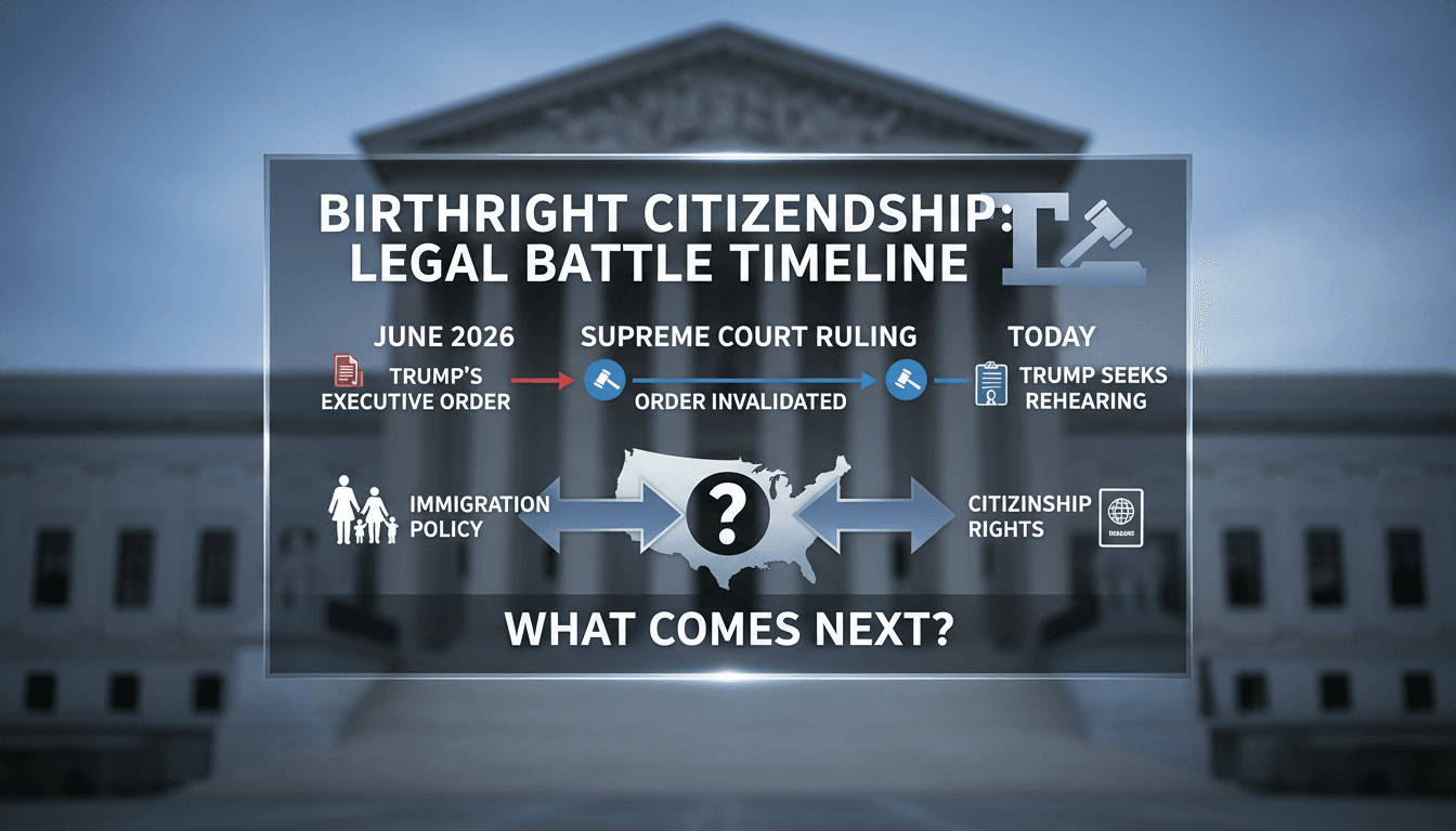 President Trump speaking about birthright citizenship and immigration policy.