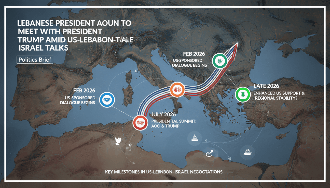 Lebanese President Aoun to meet with President Trump amid US-Lebanon-Israel talks