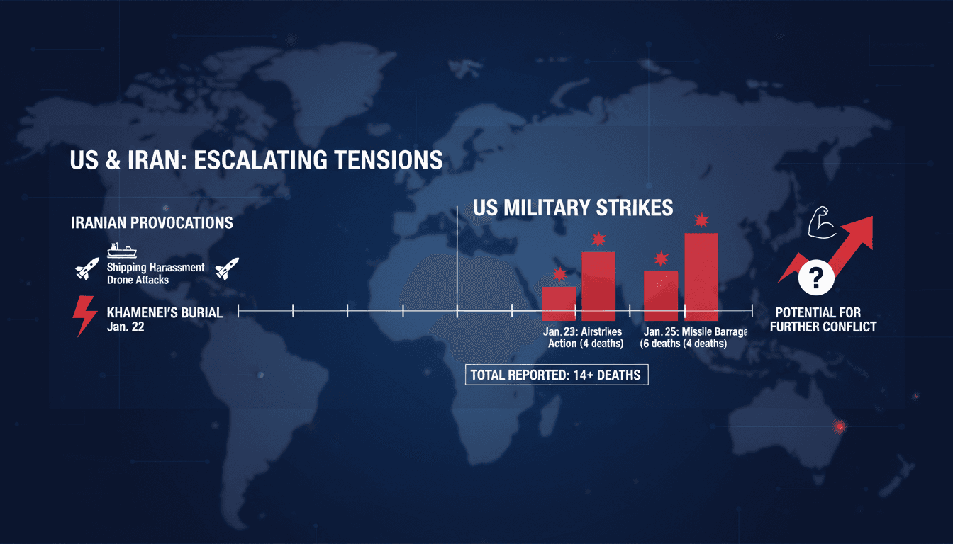 U.S. military operations against Iranian targets in the Middle East