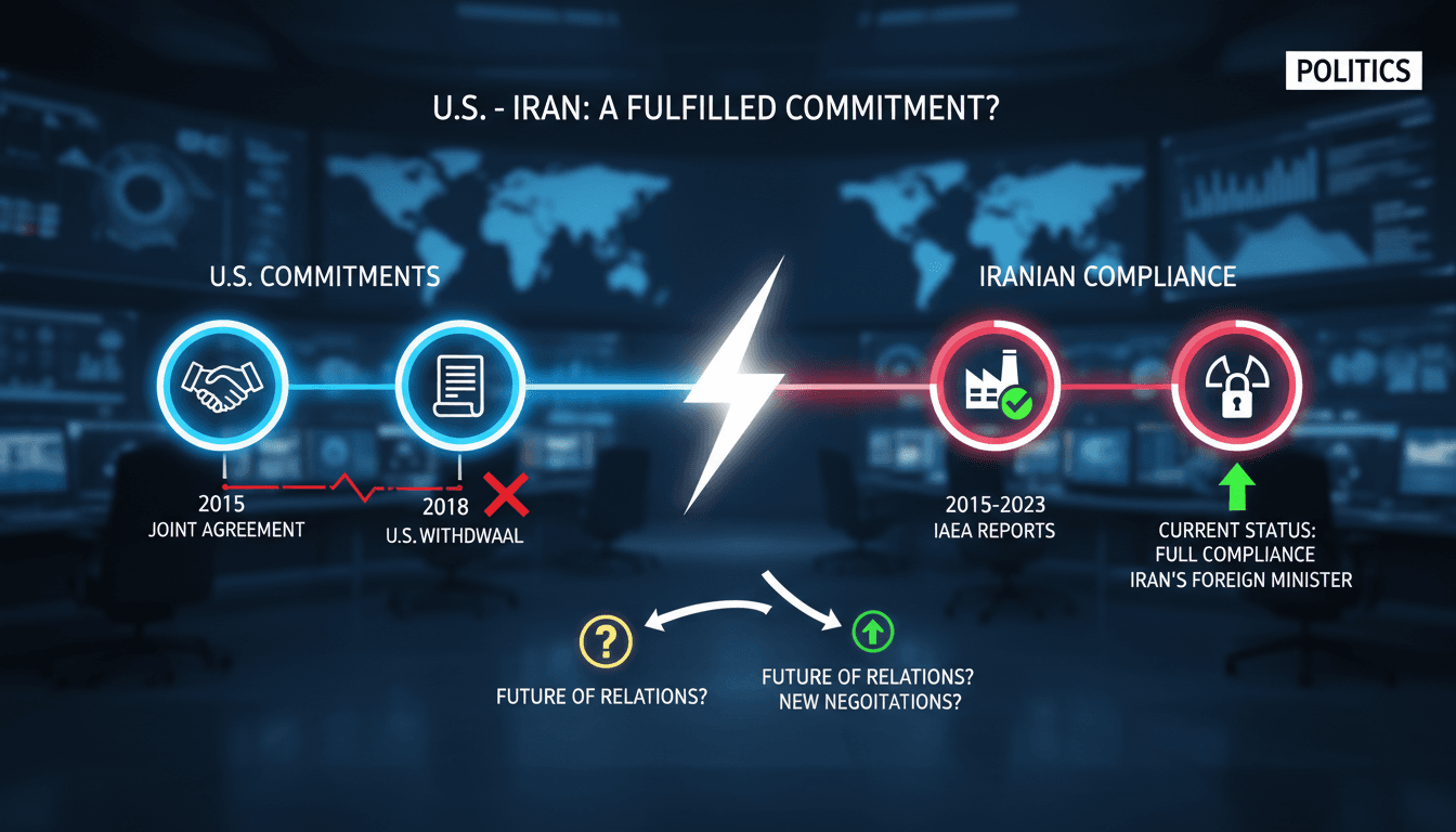 Iranian Foreign Minister Abbas Araqchi addressing U.S. relations.