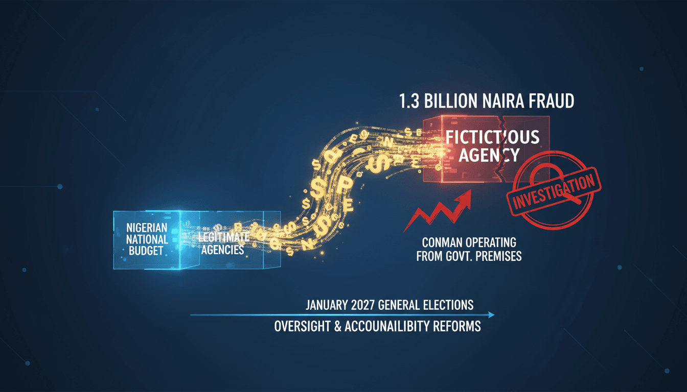 Illustration of Nigeria's budget fraud investigation and its implications.