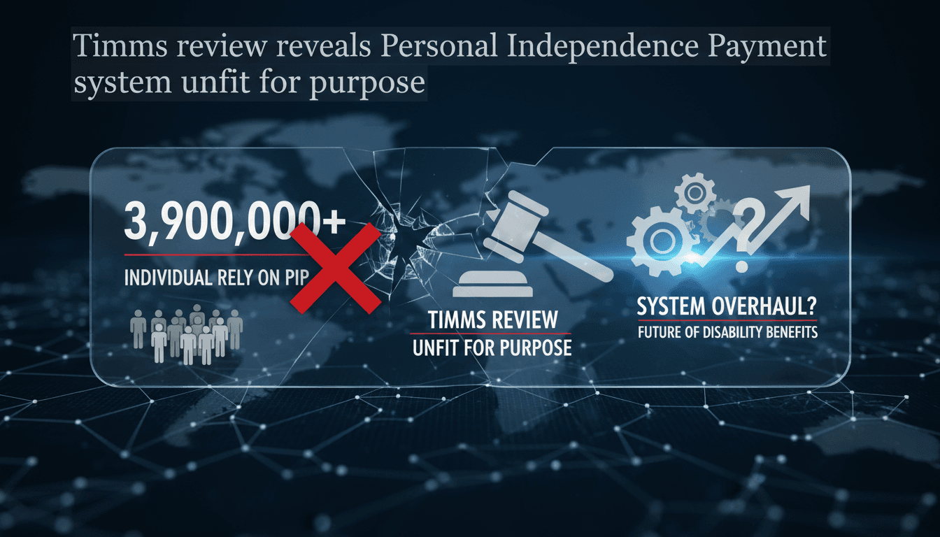 Timms review reveals Personal Independence Payment system unfit for purpose