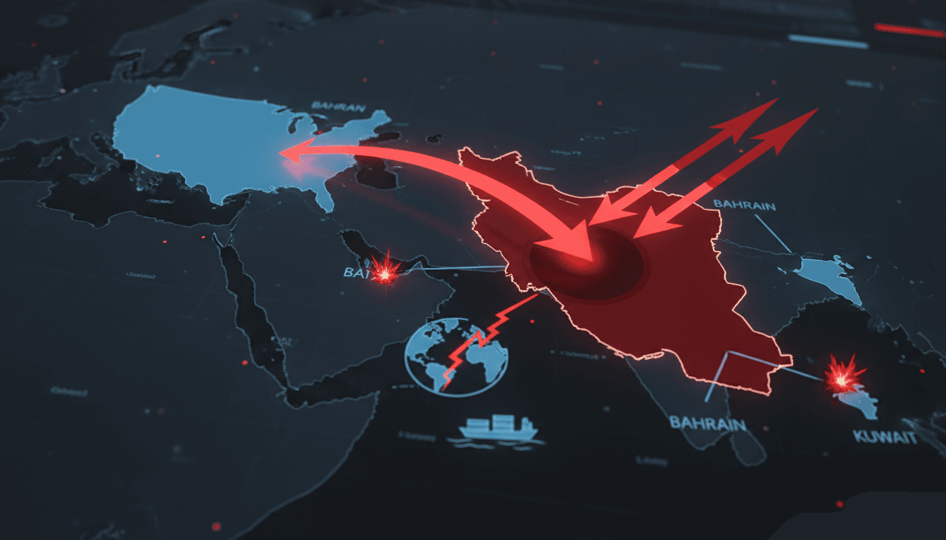 US military strikes against Iran and retaliatory attacks in the Gulf region.