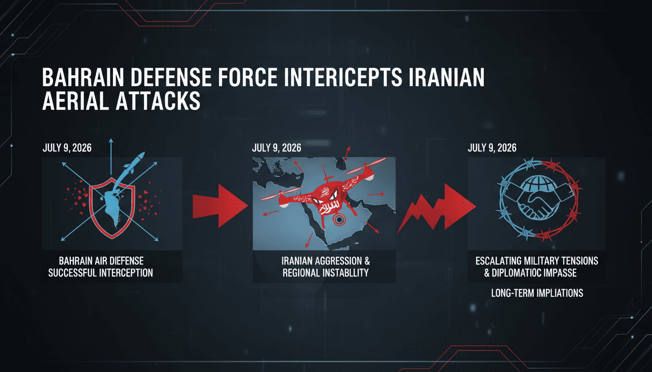Bahrain Defense Force Intercepts Iranian Aerial Attacks
