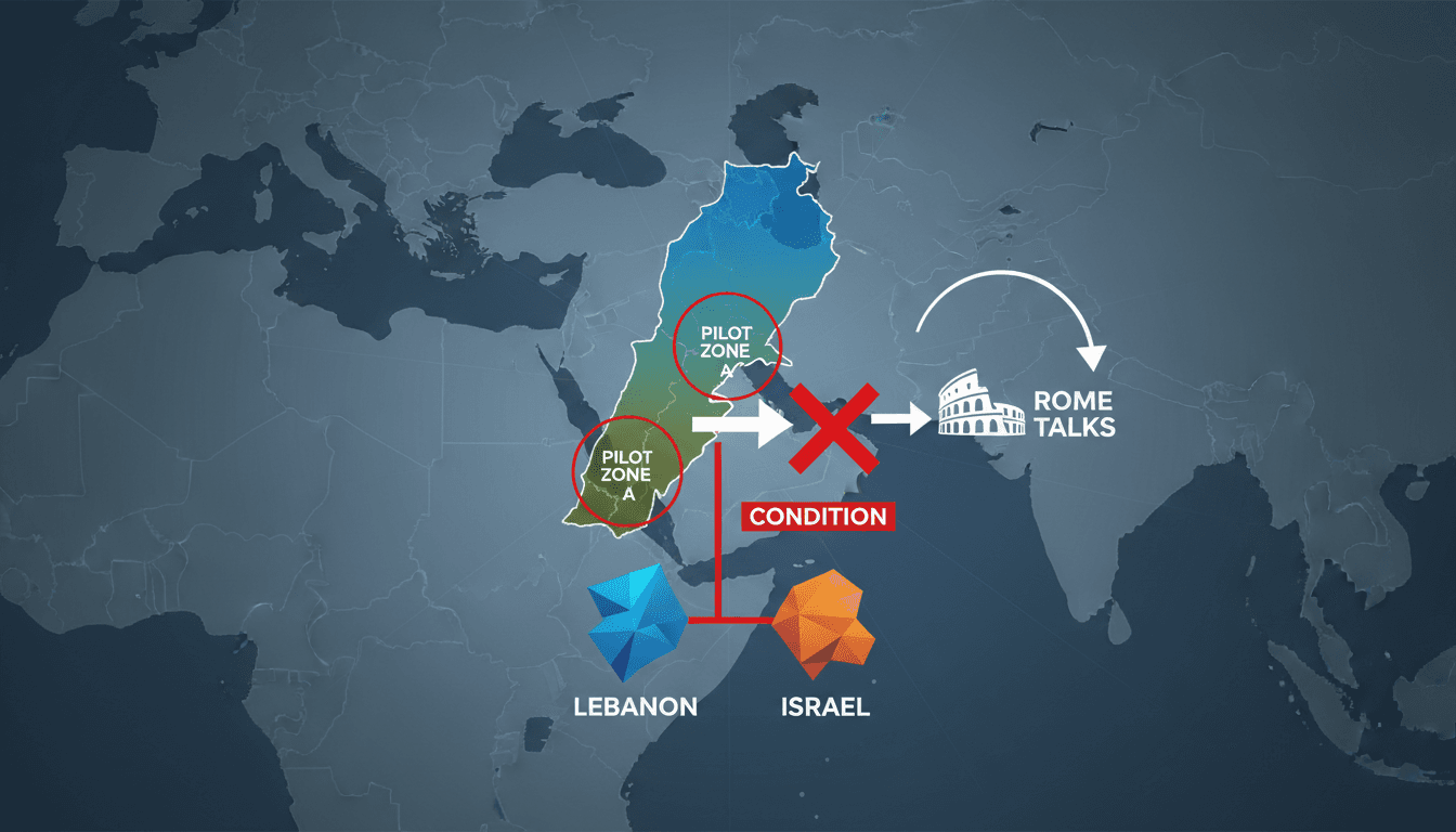 Lebanon Conditions Attendance at Rome Talks on Israeli Withdrawal