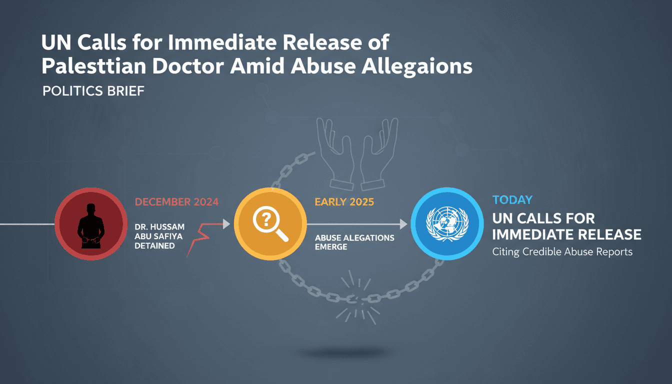 Palestinian doctor Hussam Abu Safiya detained by Israeli authorities