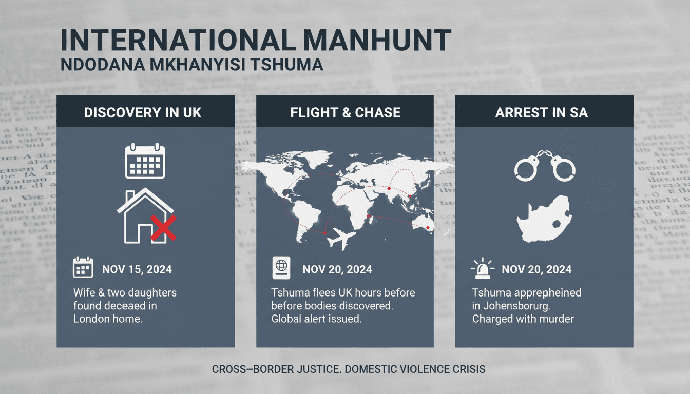 South African Man Charged with Murder of Family After International Manhunt