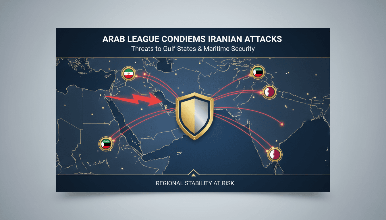 Map of Gulf states highlighting recent Iranian attacks and maritime routes.