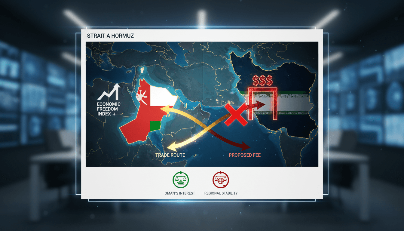 Map of the Strait of Hormuz highlighting shipping routes and economic implications.