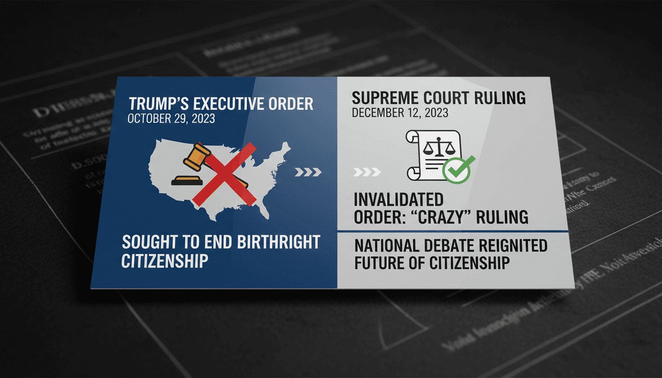 President Trump announcing plans for Supreme Court review on citizenship rights