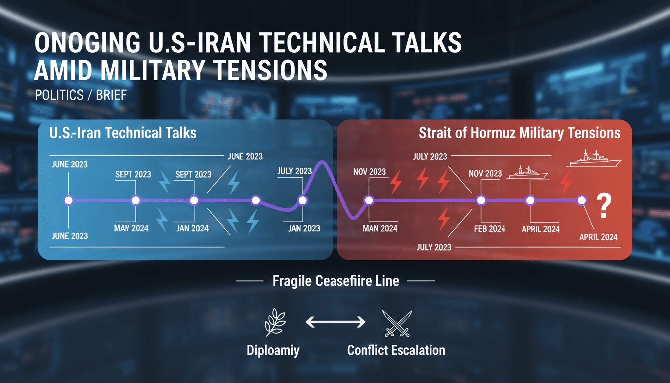 U.S. and Iran flags with military imagery in the background