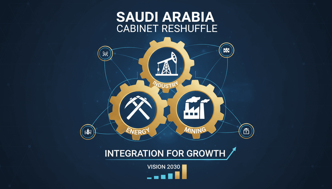 Prince Abdulaziz bin Salman appointed as Minister of Industry and Mineral Resources in Saudi Arabia.