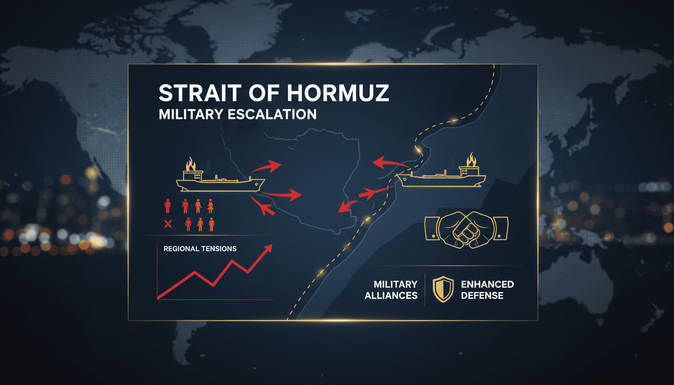 Iranian missiles targeting UAE tankers in the Strait of Hormuz