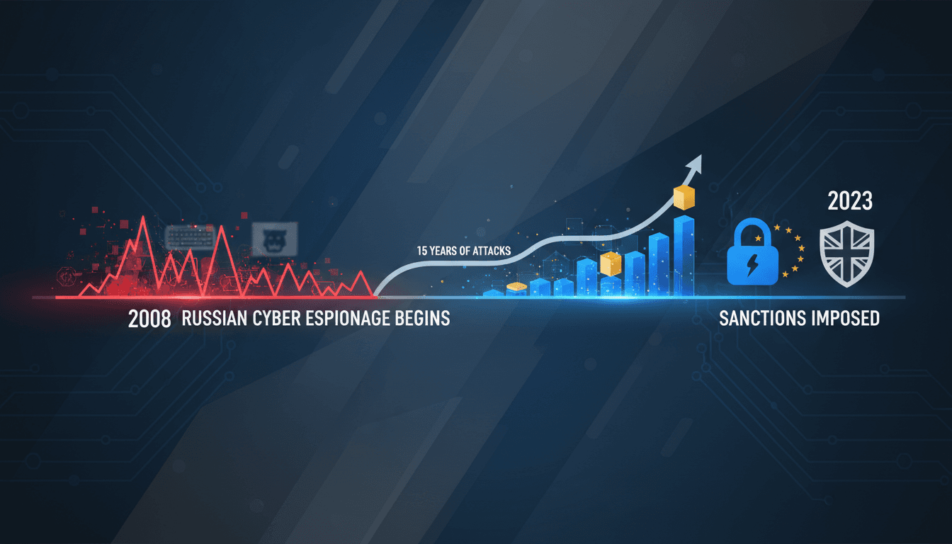 EU and UK flags with a digital security theme