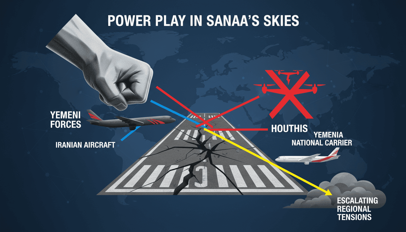 Yemeni forces strike Sanaa airport to block Iranian aircraft landing
