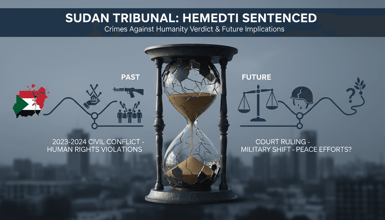 Sudanese court ruling on Hemedti and others for crimes against humanity