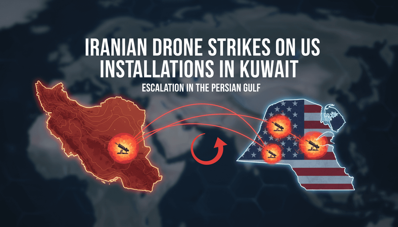 Iranian drone strikes on US military installations in Kuwait