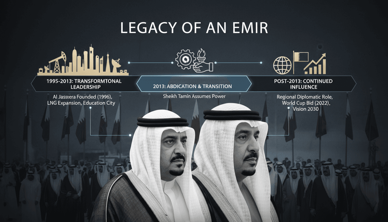 Funeral ceremony for Sheikh Hamad bin Khalifa Al Thani in Doha