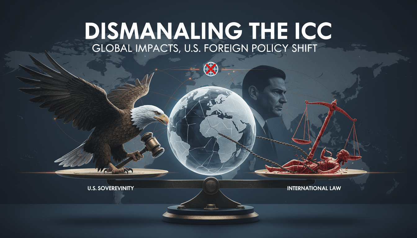 Marco Rubio announcing his campaign against the International Criminal Court