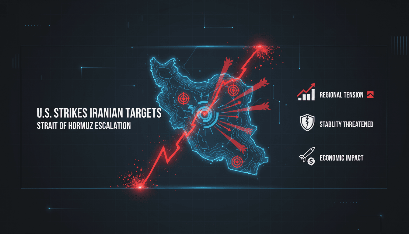 U.S. military operations in the Strait of Hormuz against Iranian targets