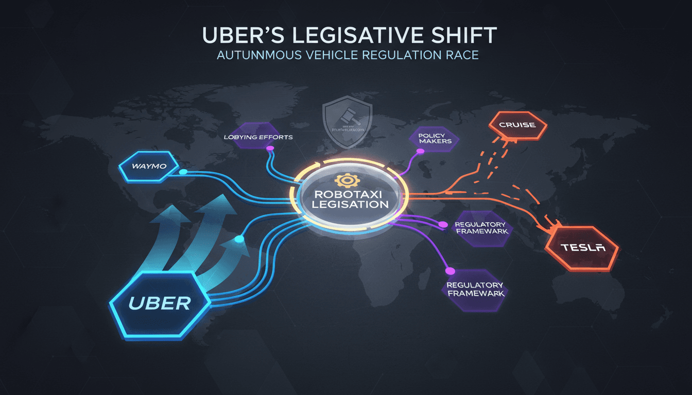 Uber's strategic shift towards robotaxi legislation and its implications for the ride-hailing industry.