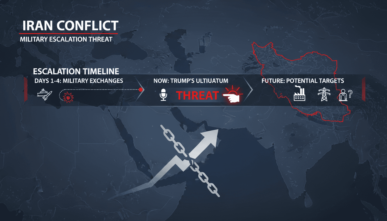 President Trump addressing military actions against Iran